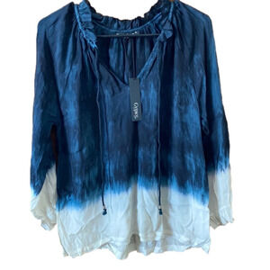 Anthropologie Gypsy 05 Global Village Tie Dye Blouse